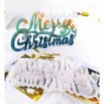 MERRY CHRISTMAS – matriță, mulaj din silicon – cod:874